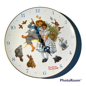 Norman Rockwell 1973 Limited Edition Spring Sweet Song So Young Clock